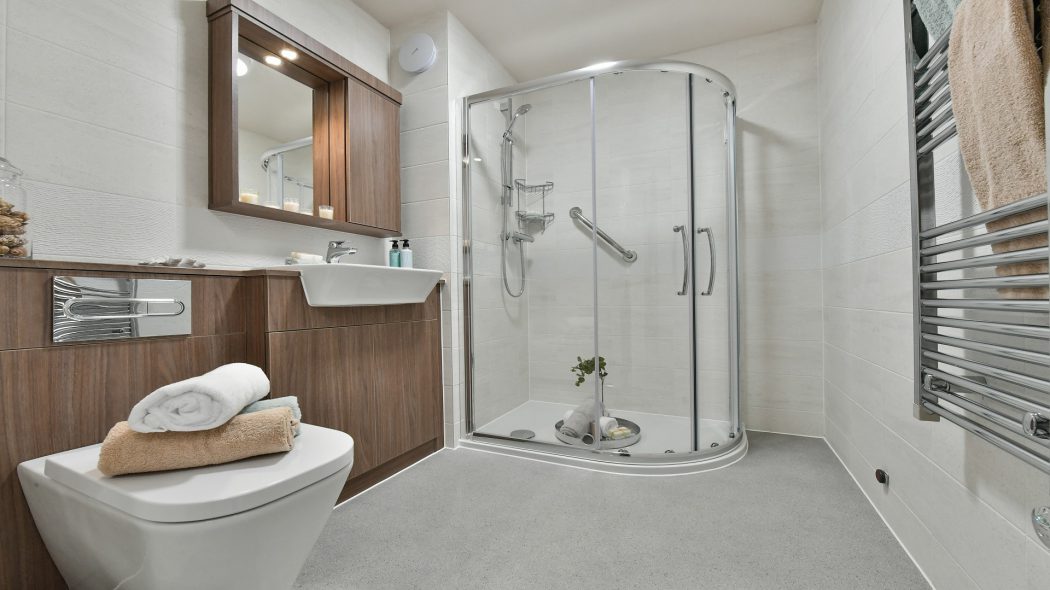 1 Bed Apartment Shower Room 1920x1080